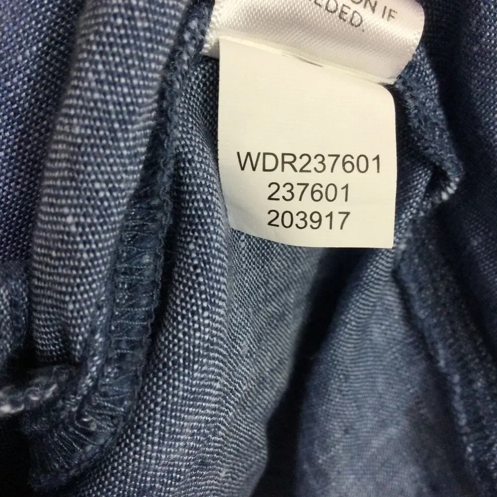 J. Jill Women's Seamed Love Linen Dress V-Neck Pullover Sleeveless Blue Size S - Picture 15 of 16